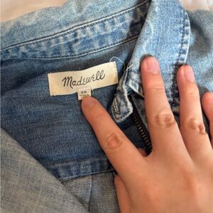 Madewell Blue Denim Jeans shirt Classic Style